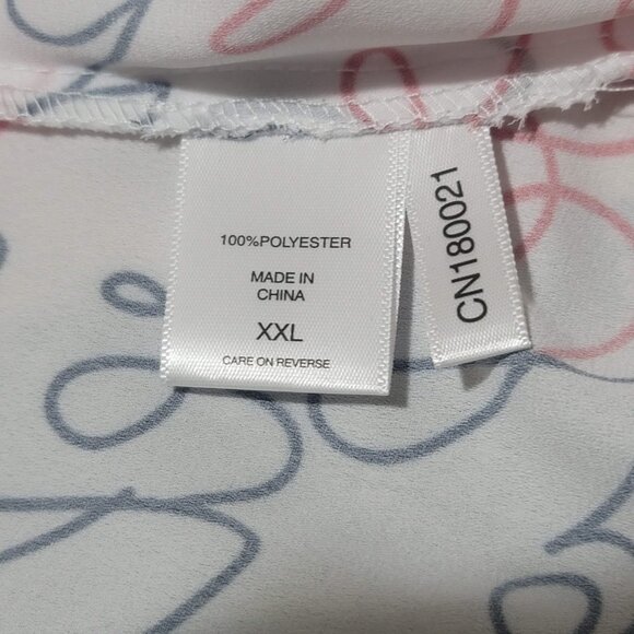 NWT-New York & Co, Women's Plus XXL Ruffle Blouse - Picture 6 of 6